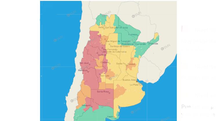 El SMN advierte que en las provincias bajo alerta rojo las altas temperaturas pueden ser "muy peligrosas" para la salud.