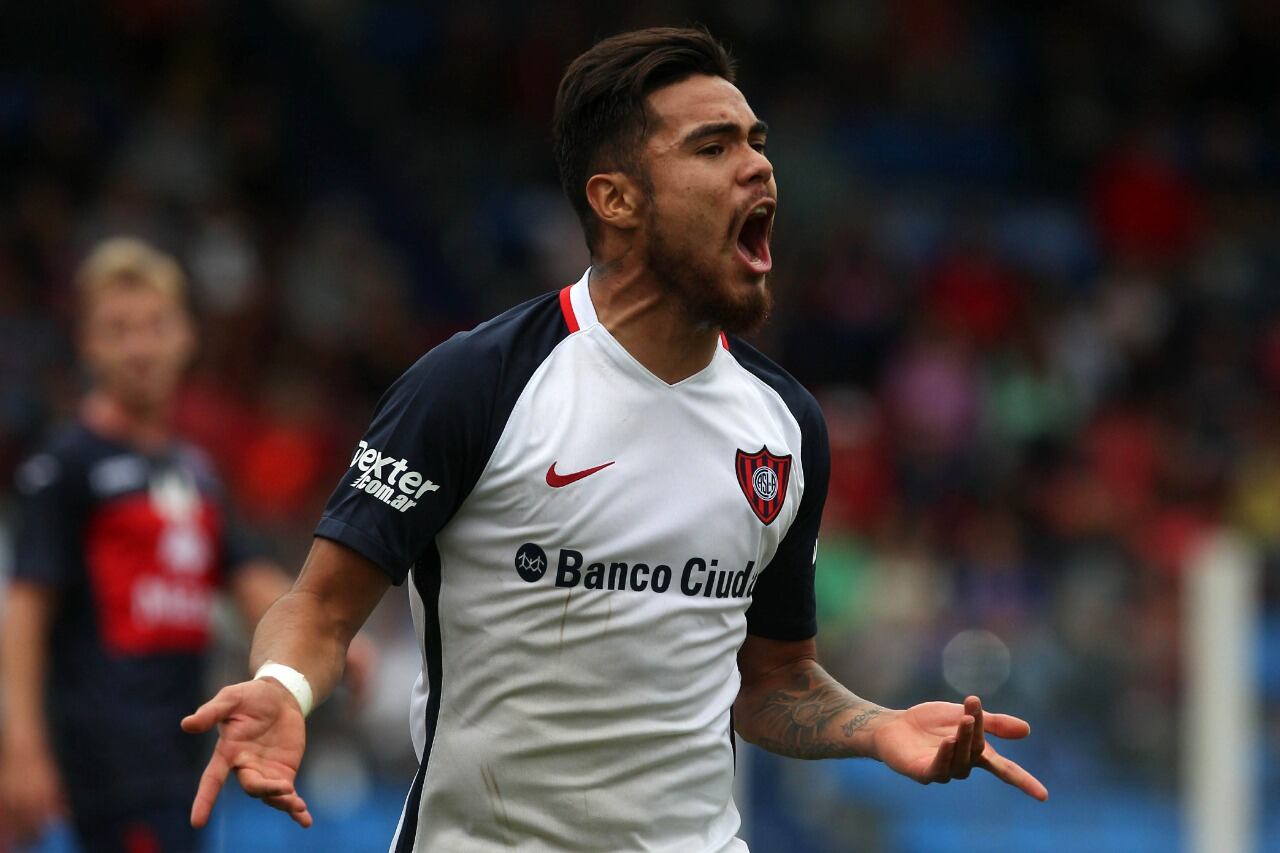 Paulo Díaz cuando se desempeñaba en San Lorenzo