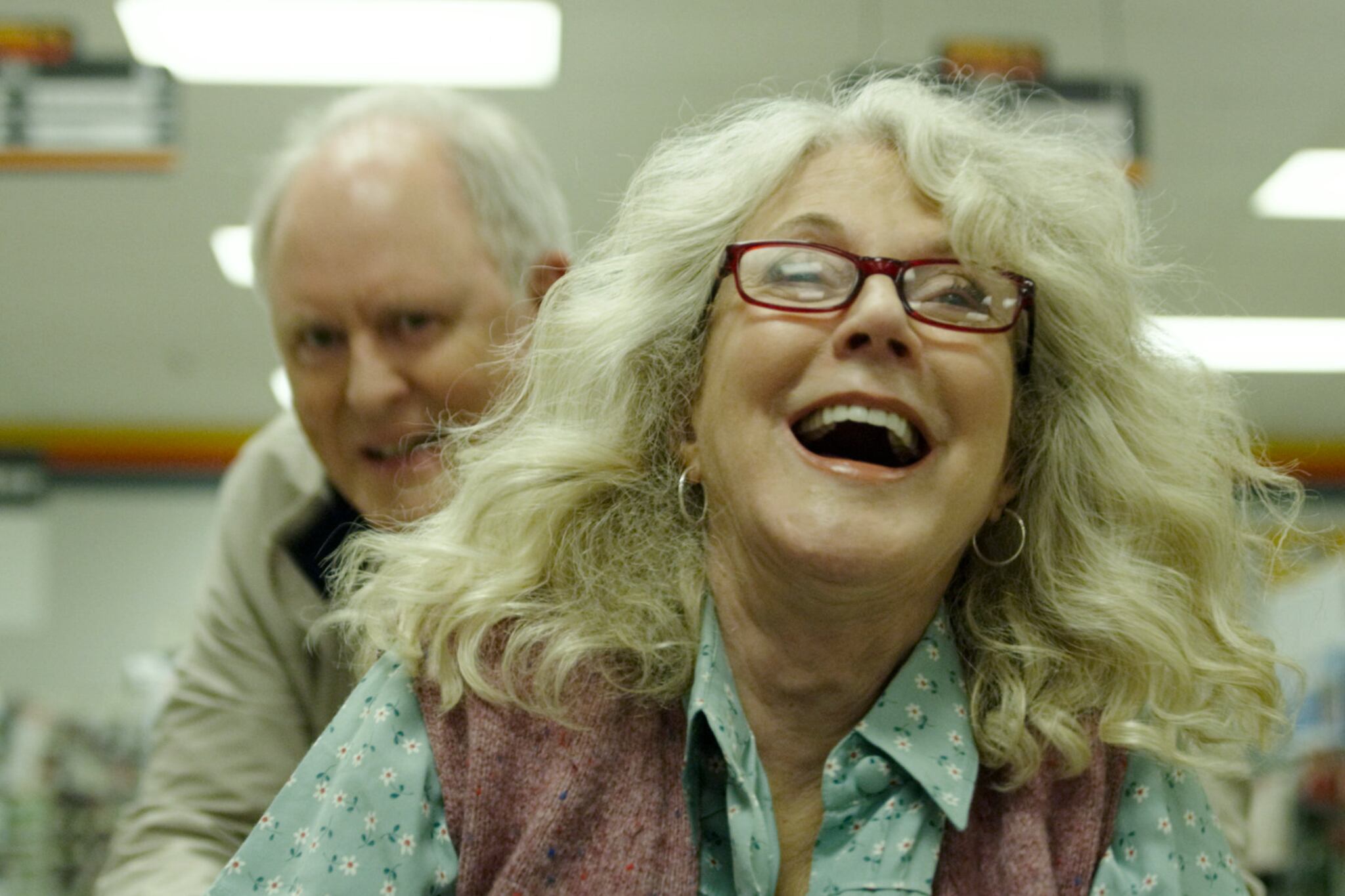 John Lithgow y Blythe Danner en "El hombre del mañana", o el amor en la tercera edad.