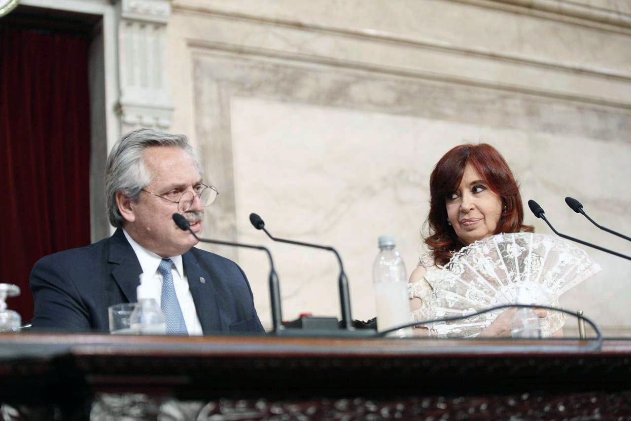 Alberto Fernández y Cristina Kirchner.