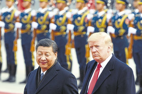 Los presidentes Donald Trump (Estados Unidos) y Xi Jinping (China).
