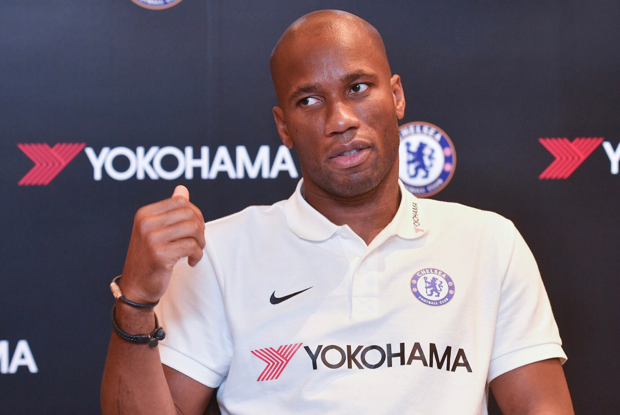 Didier Drogba, ex Chelsea de Inglaterra.