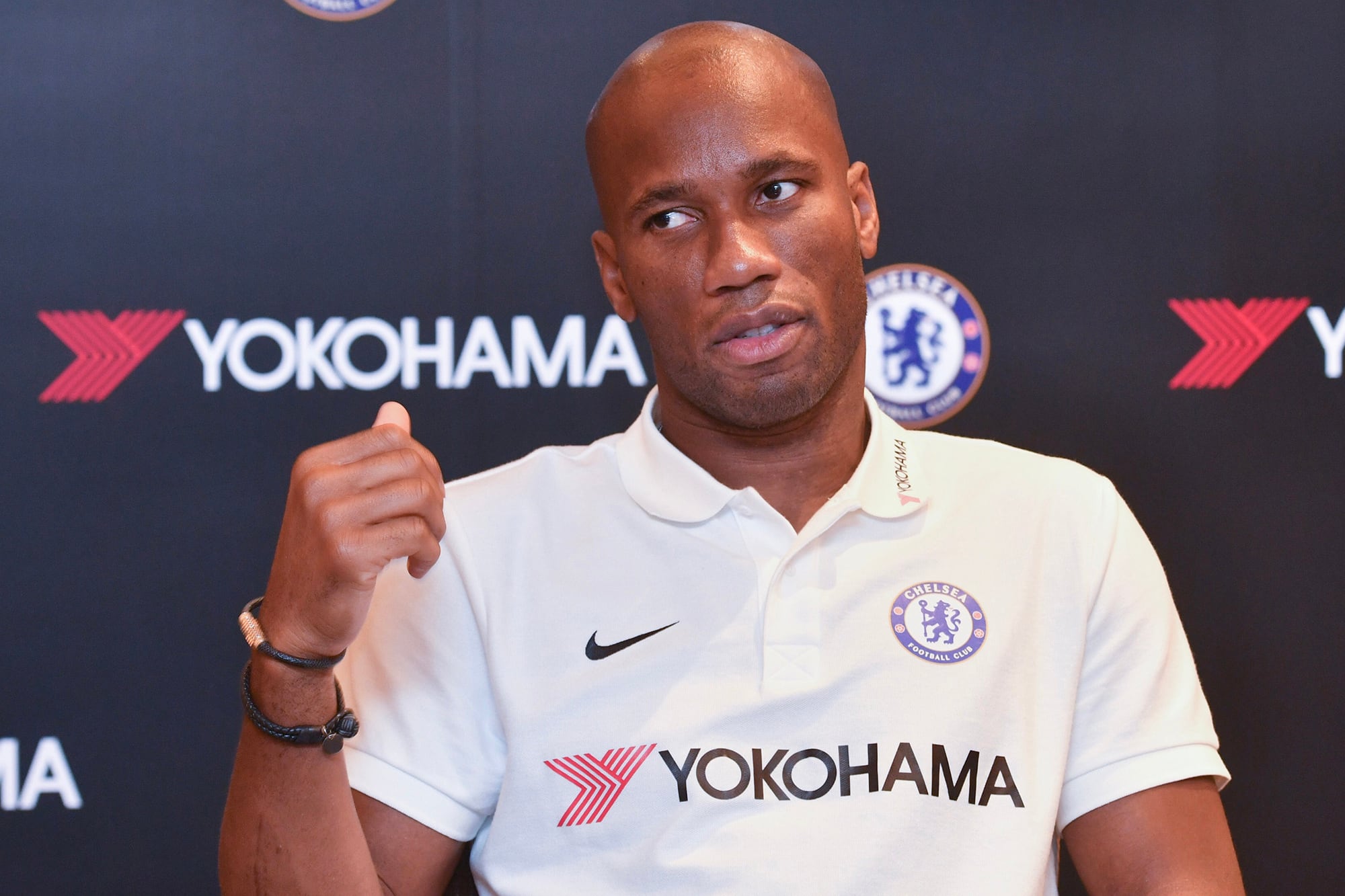 Didier Drogba, ex Chelsea de Inglaterra.