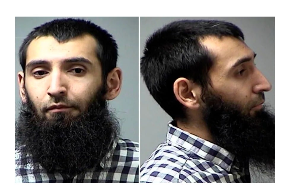 Sayfullo Saipov embistió con un auto en octubre de 2017. 