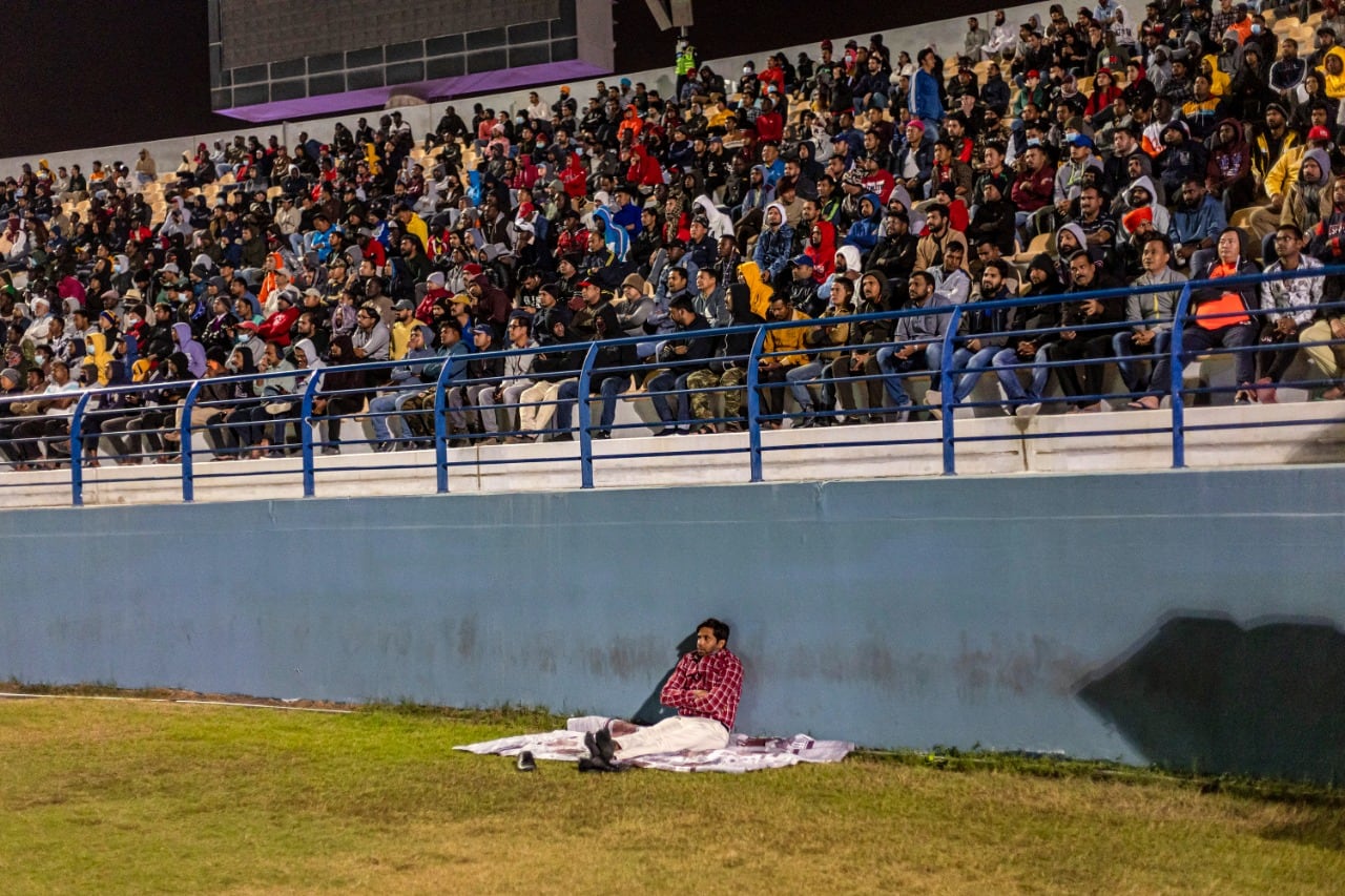 Los habitantes de Asian Town siguieron el partido de Marruecos