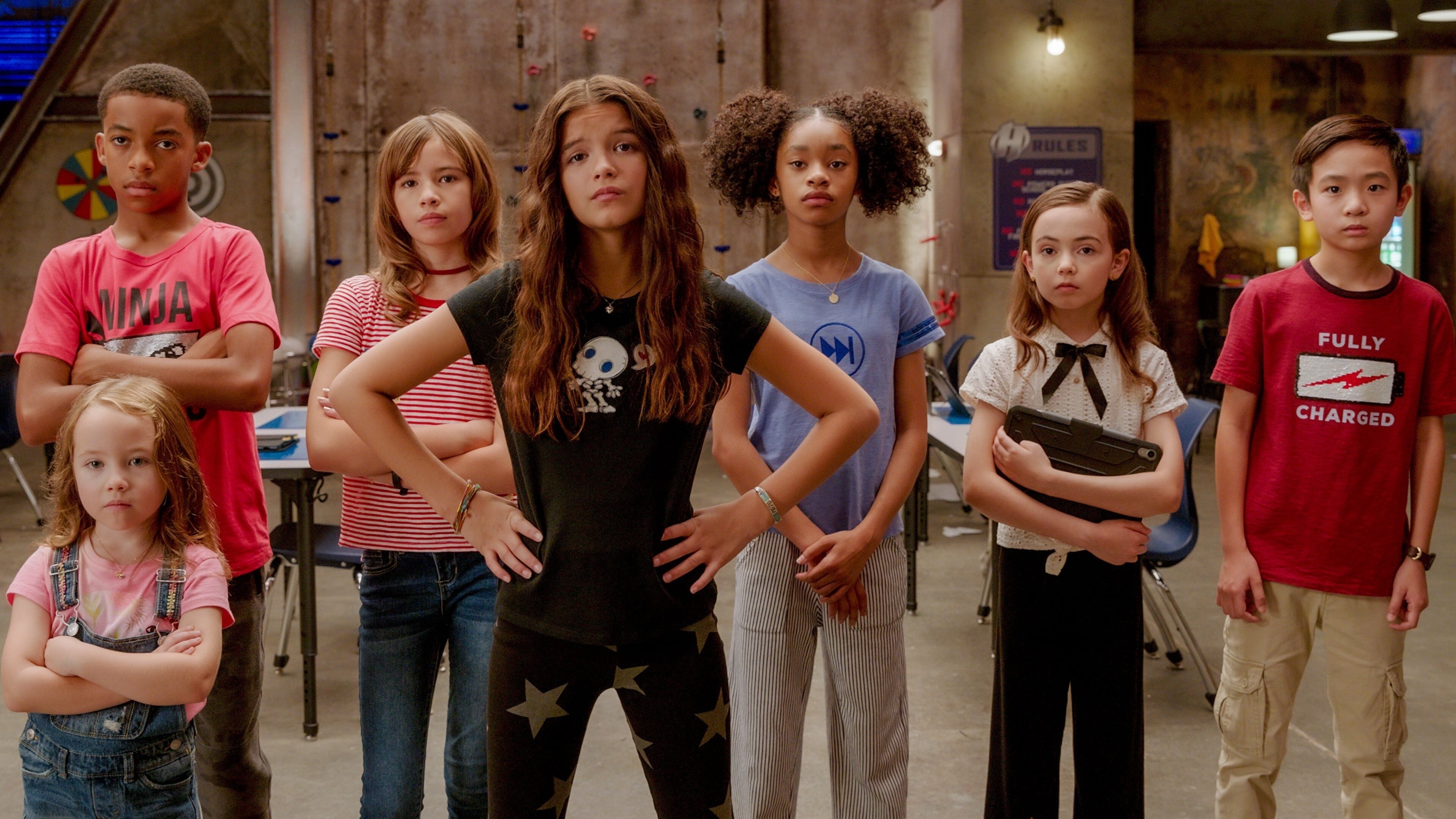 Los protagonistas son todos chicos y chicas de no más de 13 años.