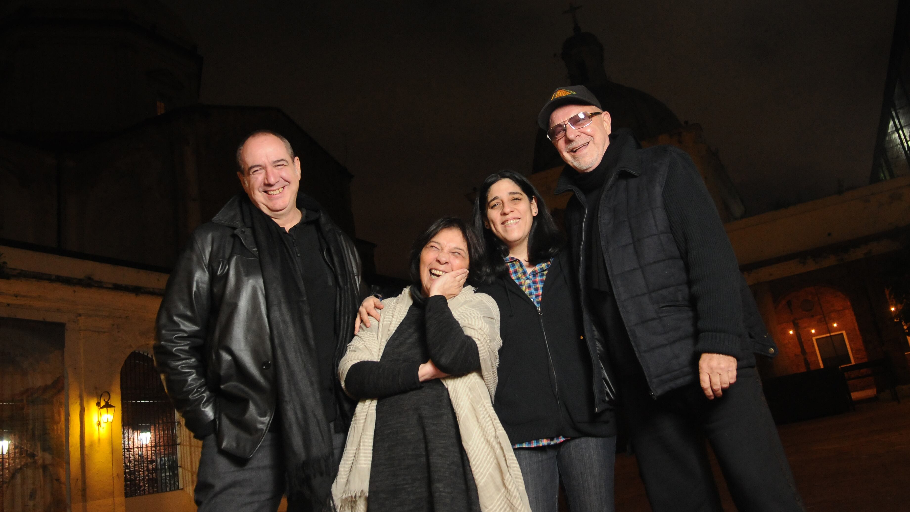 Popi Spatocco, Liliana Herrero, Araceli Matus (nieta de Mercedes) y León Gieco. El homenaje será el martes en el teatro Opera.