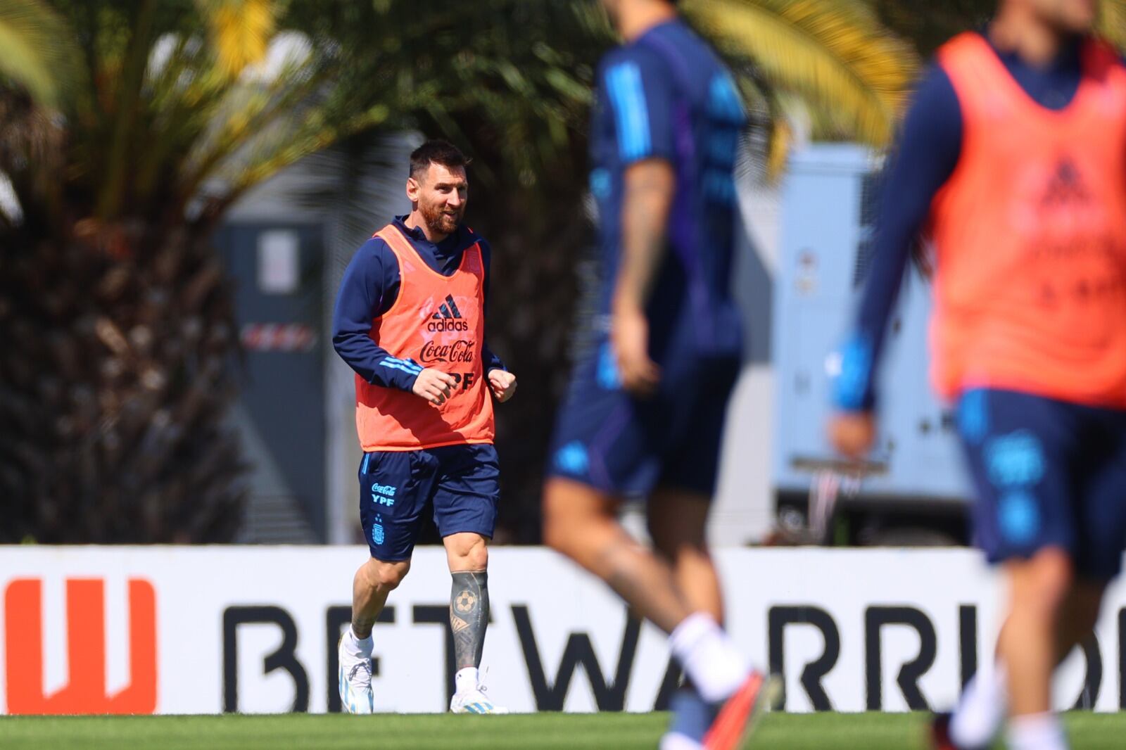 Lionel Messi en versión entrenamiento de la Selección