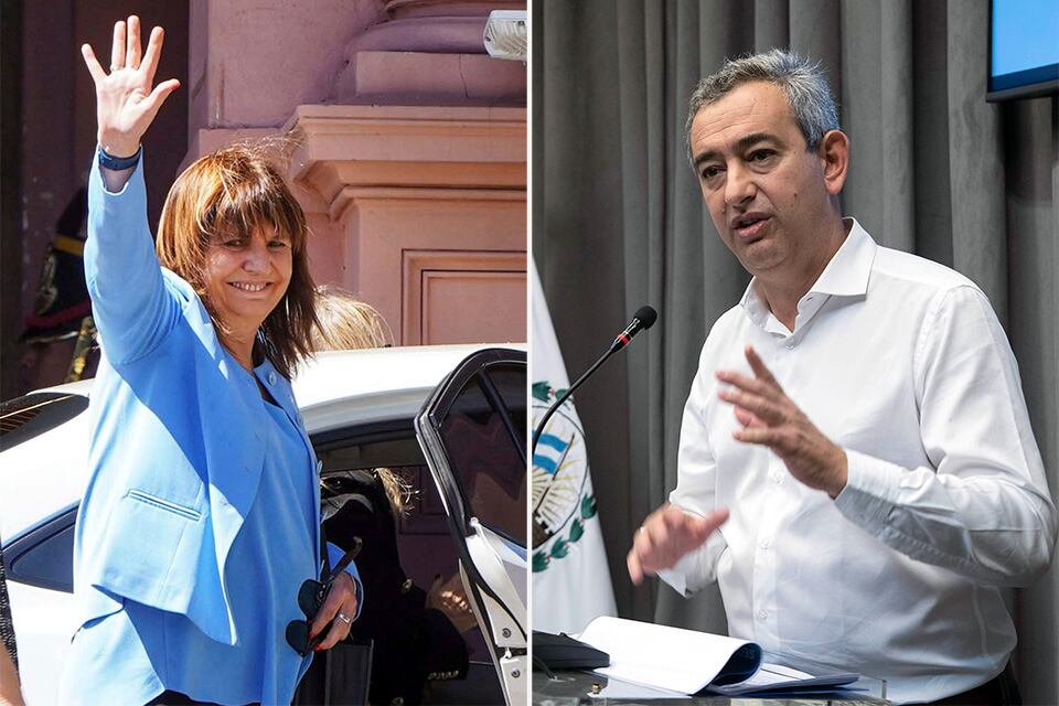 Patricia Bullrich y Pablo Javkin.