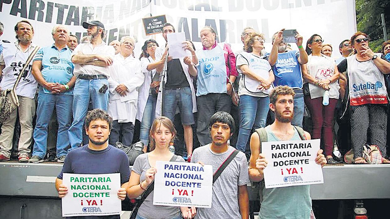 Los docentes porteños participaron del paro nacional y la movilización de esta semana.