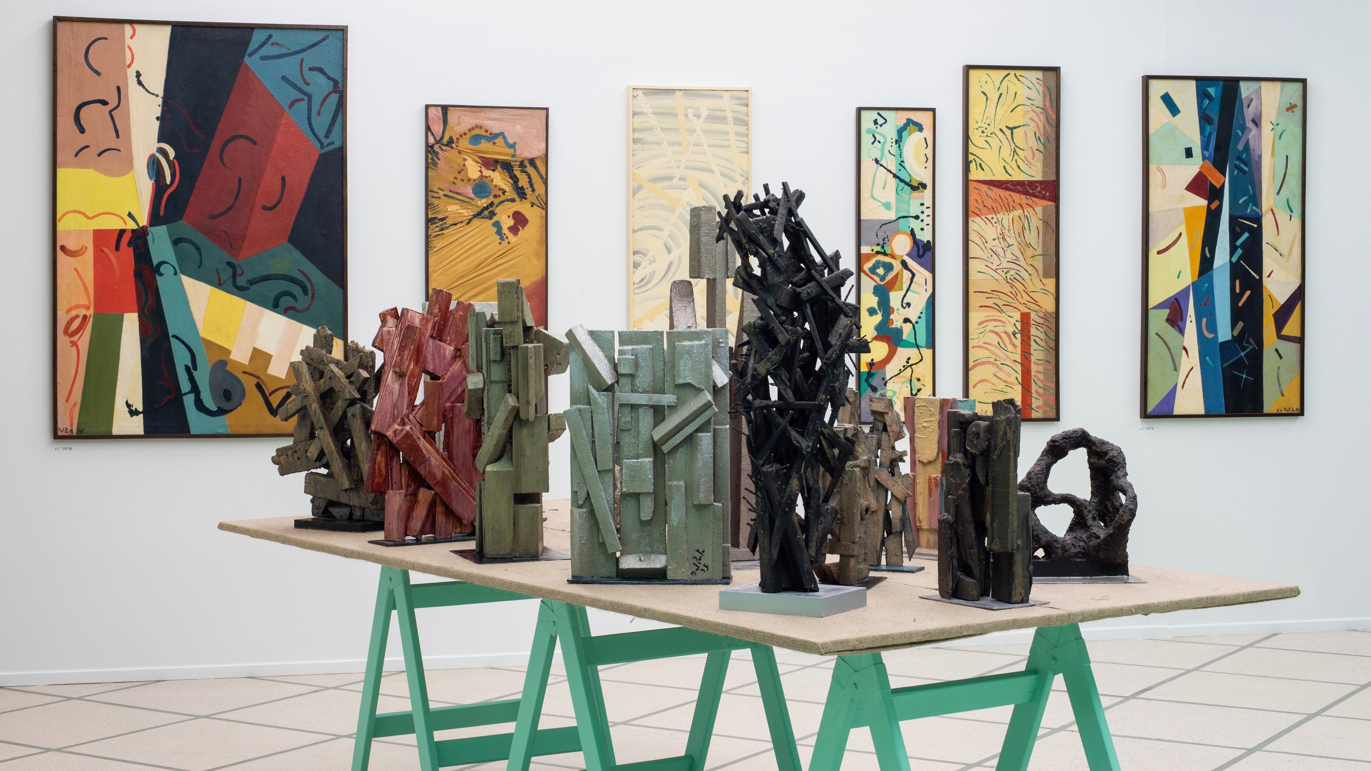 Vista parcial de la muestra de Del Prete en Roldán Moderno. 