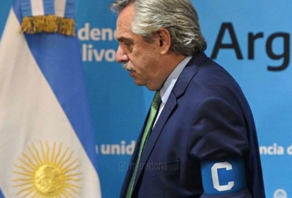 Imagen del Instagram de Maradona.