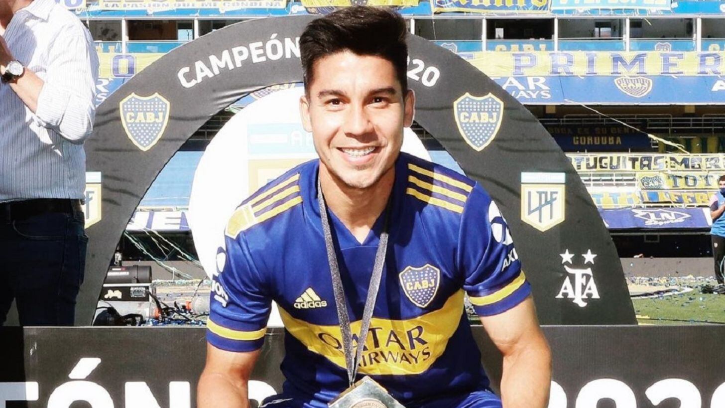 Pol Fernández en Boca, cuando todo era alegría.