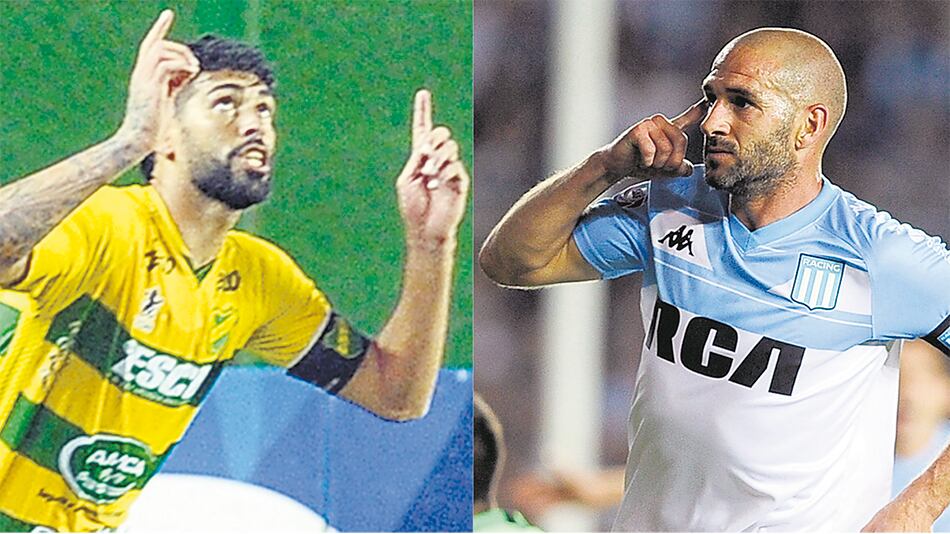 Alexander Barboza y Lisandro López, capitanes y símbolos de Defensa y Justicia y Racing.