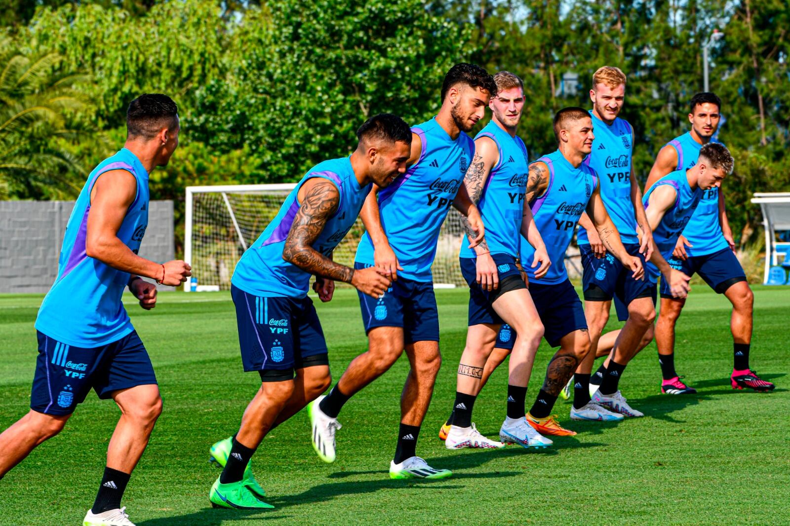 El plantel del Sub 23 sigue entrenando en el predio de Ezeiza