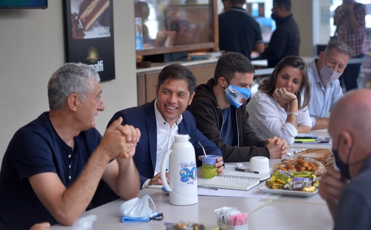 Axel Kicillof, este viernes en Villa Gesell. 