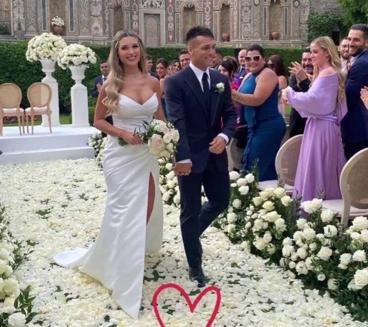 Lautaro Martínez y Agustina Gandolfo prometía ser un evento inolvidable en un entorno mágico. (Fotos: IG: Lautaro Martínez)