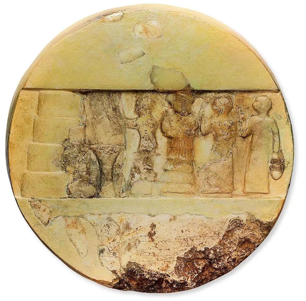 Disco de Enheduanna encontrado en Ur, antigua capital sumeria