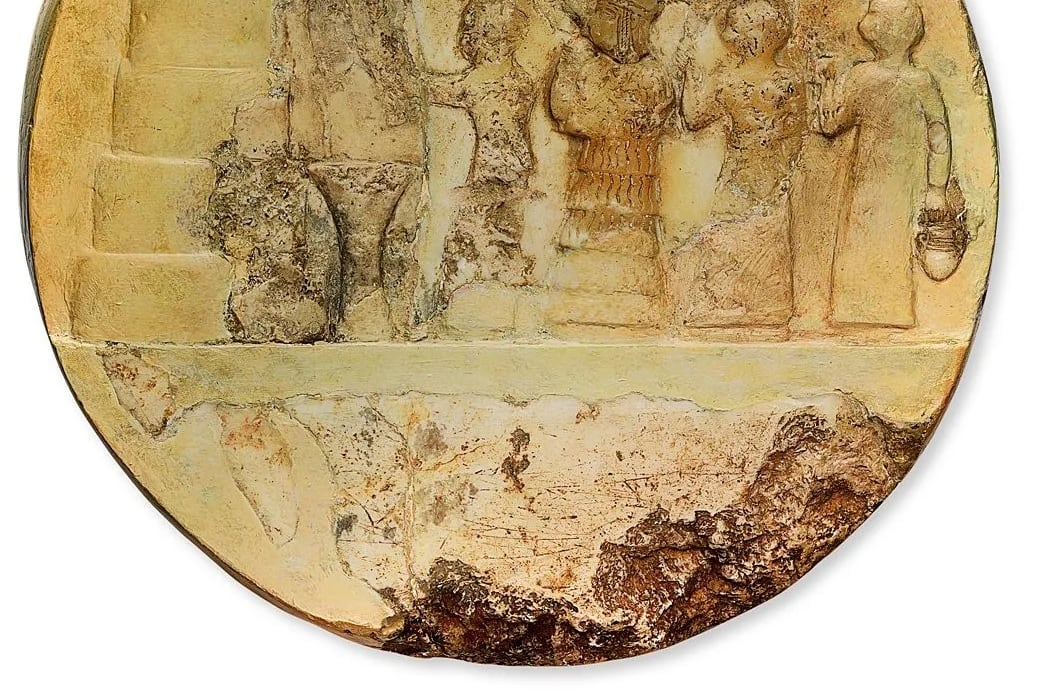 Disco de Enheduanna encontrado en Ur, antigua capital sumeria