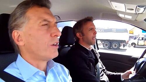 Macri durante la entrevista en la que defenestró a su ahora candidato a vicepresidente.