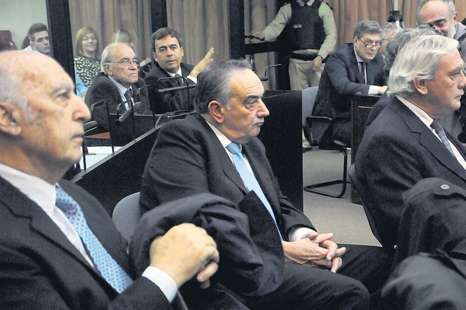 Algunos de los acusados del encubrimiento del atentado: Beraja, Telleldín, Galeano y el Fino Palacios.