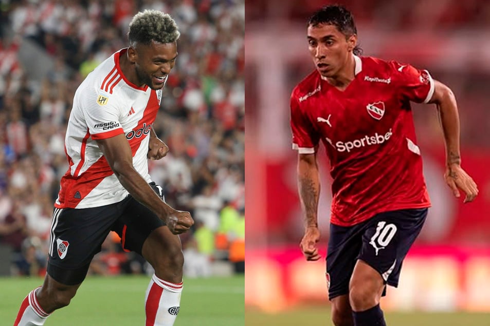 Miguel Borja, River, y Luciano Cabral, Independiente.