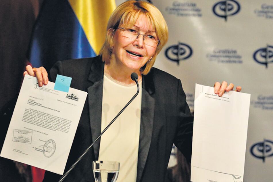 La fiscal Ortega enfrenta una posible destitución del TSJ, que tiene cinco días para expedirse.