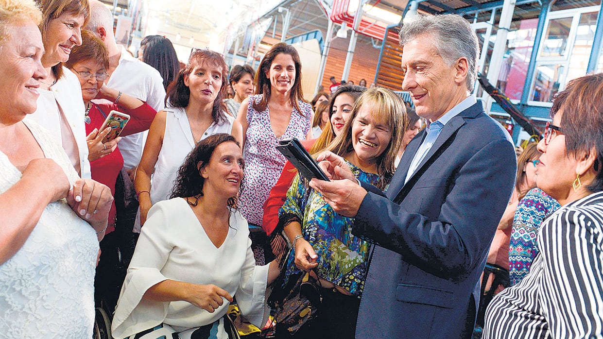 El acto del 8 de marzo en el que Macri fue presentado como “el feminista menos pensado”.