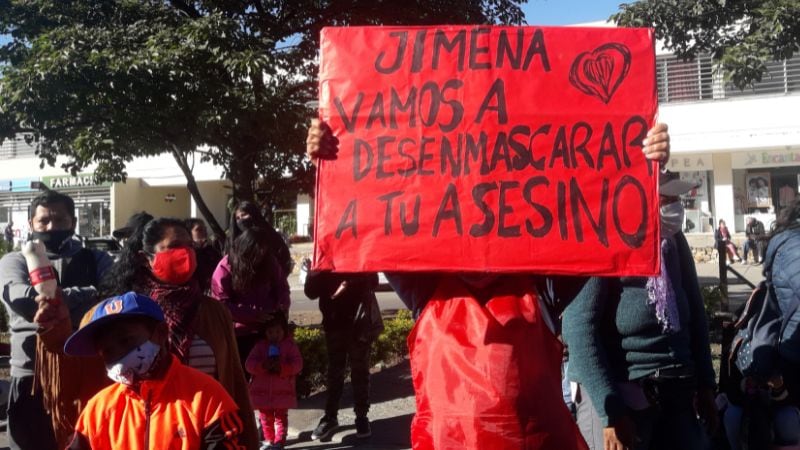 Manifestación en la Ciudad Judicial.