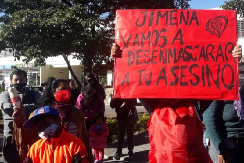 Manifestación en la Ciudad Judicial.