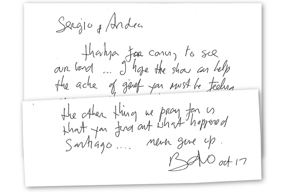 Antes de la carta, Bono ya le había preguntado al Presidente por Santiago Maldonado.