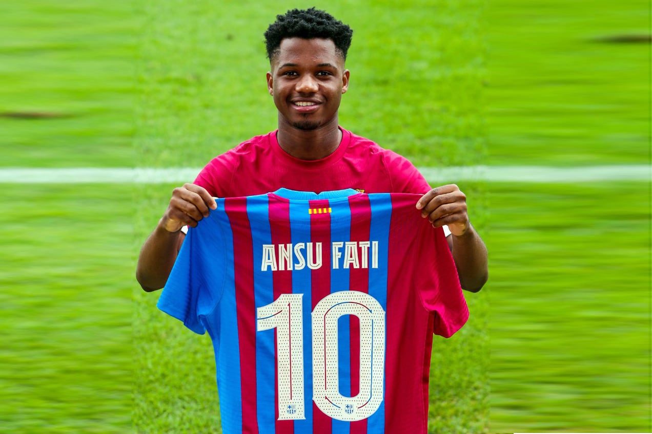 Ansu Fati, el heredero de Messi en Barcelona.
