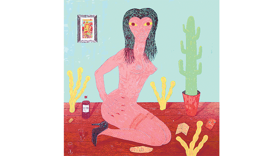 A la Luz, 2012, de Perrotta. Acrílico sobre tela, 180 x 180 cm.