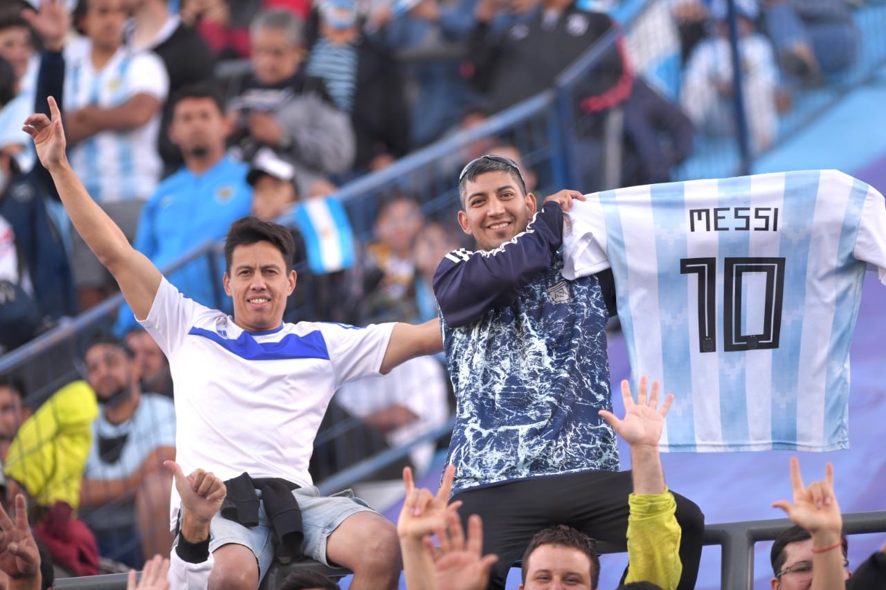 Los hinchas argentinos están eufóricos con el Mundial.