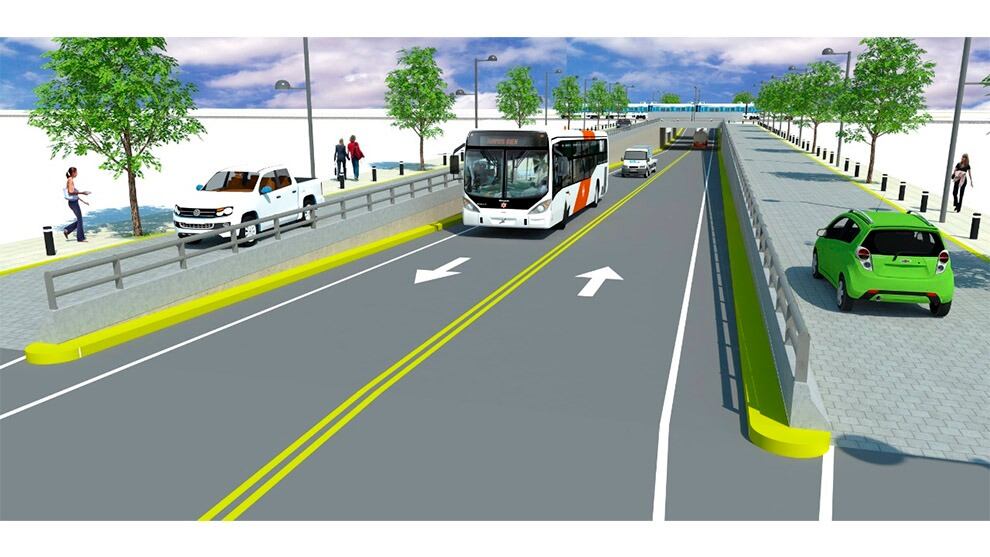 Una imagen de cómo quedará la obra terminada en San Justo.