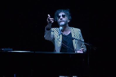 Fito Páez (aquí durante una actuación en El Círculo), le dio forma a una novela despareja.