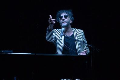 Fito Páez (aquí durante una actuación en El Círculo), le dio forma a una novela despareja.