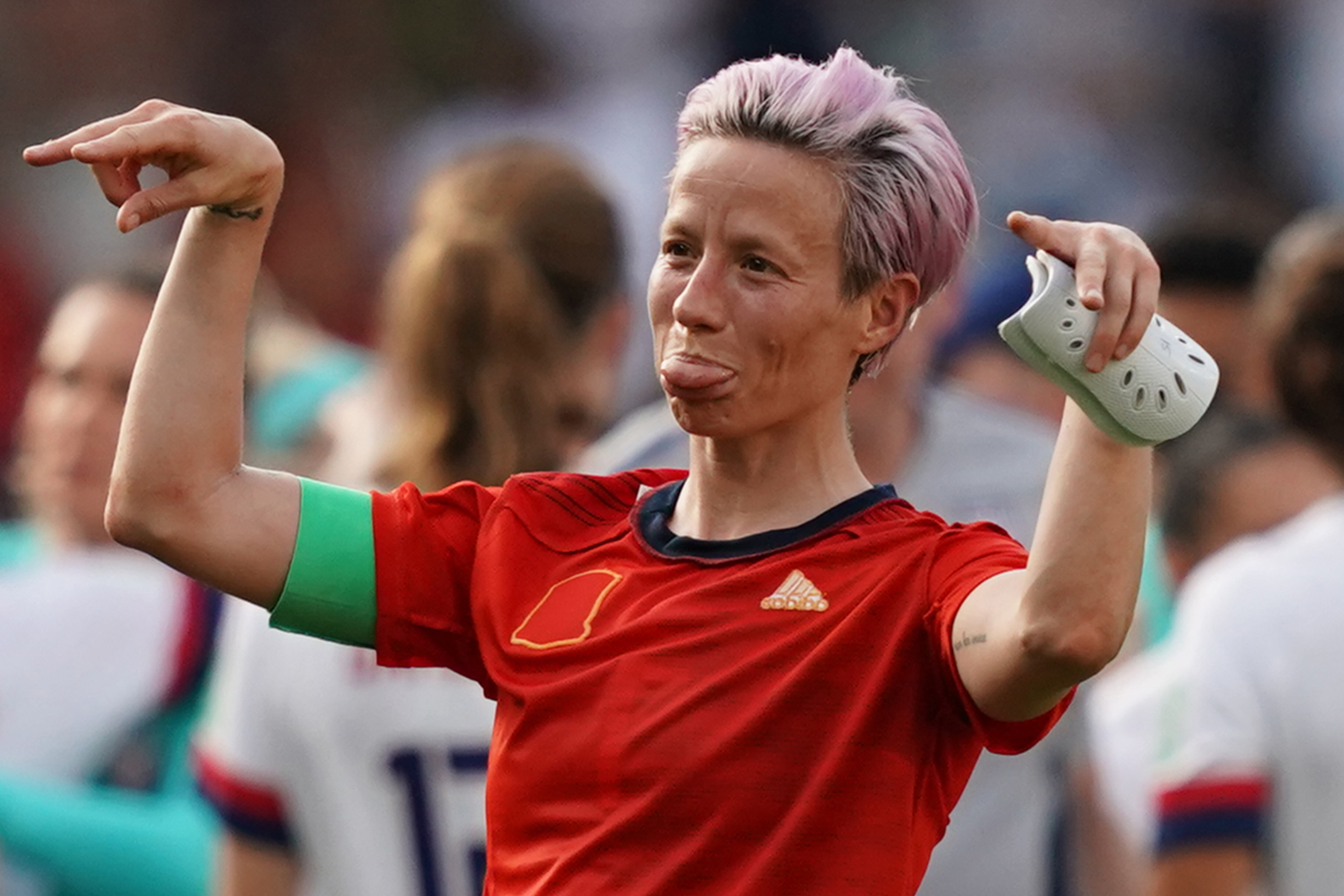 Megan Rapinoe, la capitana estadounidense, marcó los dos goles del triunfo.