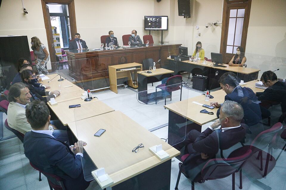 La audiencia donde se leyeron las condenas a los acusados.