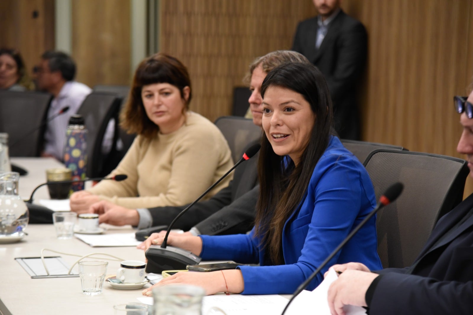 Una de las últimas imágenes de Orozco presidiendo la Comisión de Libertad de Expresión