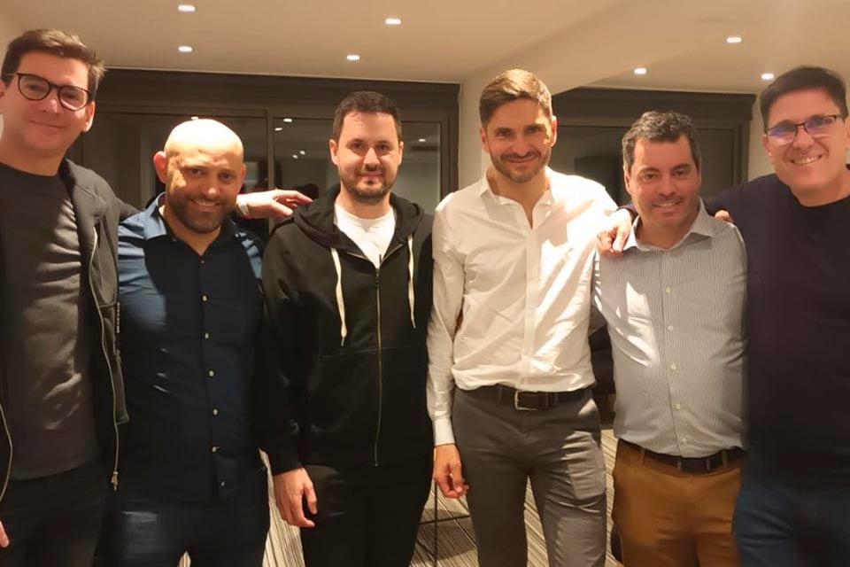 Daniel Dilena, Gustavo Puccini, Martin y Maxi Pullaro, Luis Persello y José Goyti.