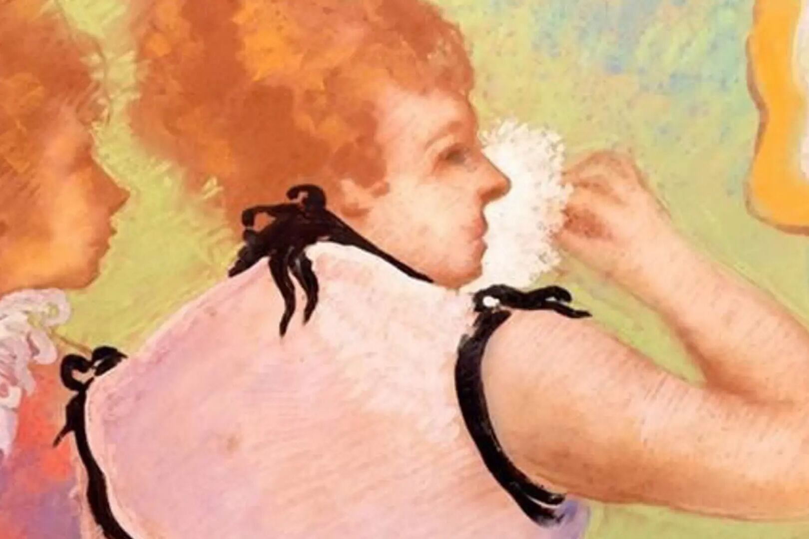 Elogio del maquillaje es una extraña obra de Degas. 