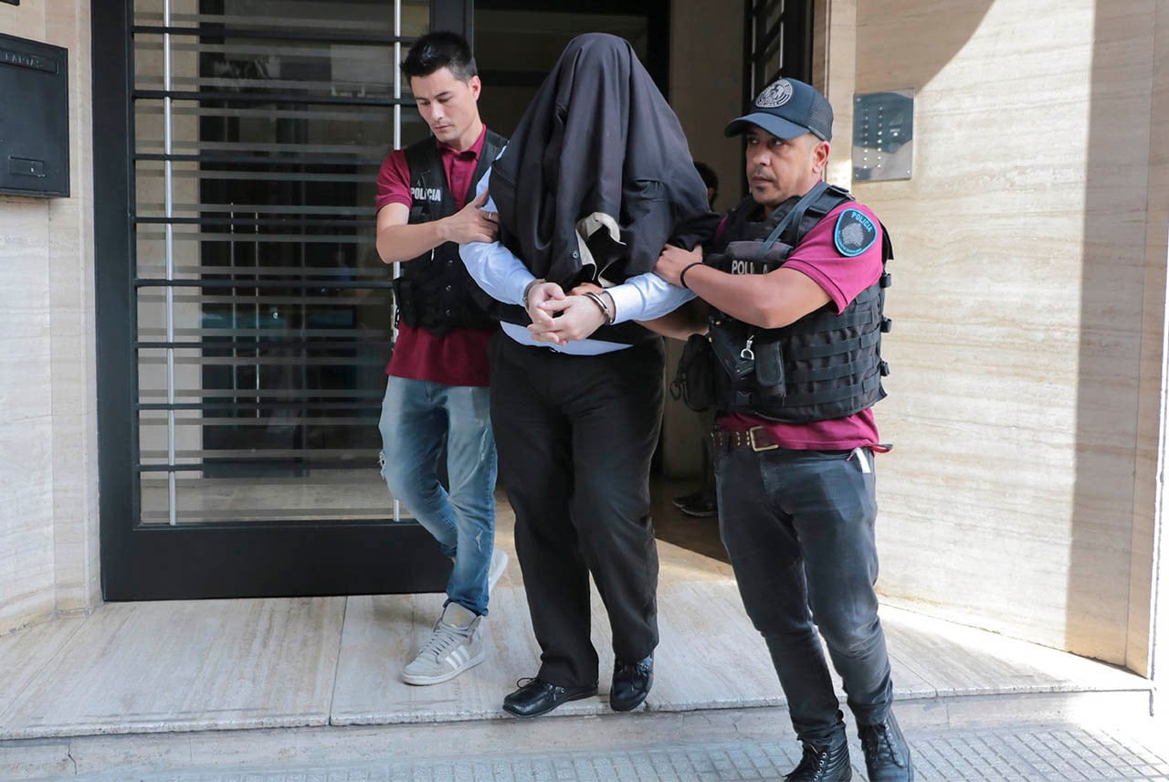 Blaskley, al ser arrestado en 2018. 