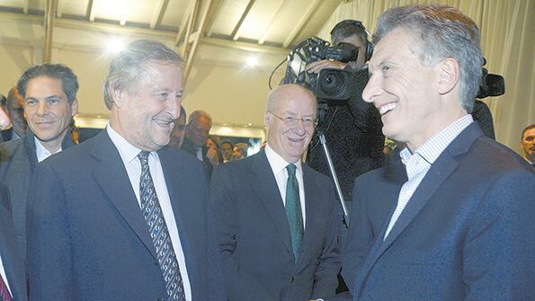 Mauricio Macri, presidente de la Nación, con Cristiano Rattazzi, titular de Fiat Chrysler.