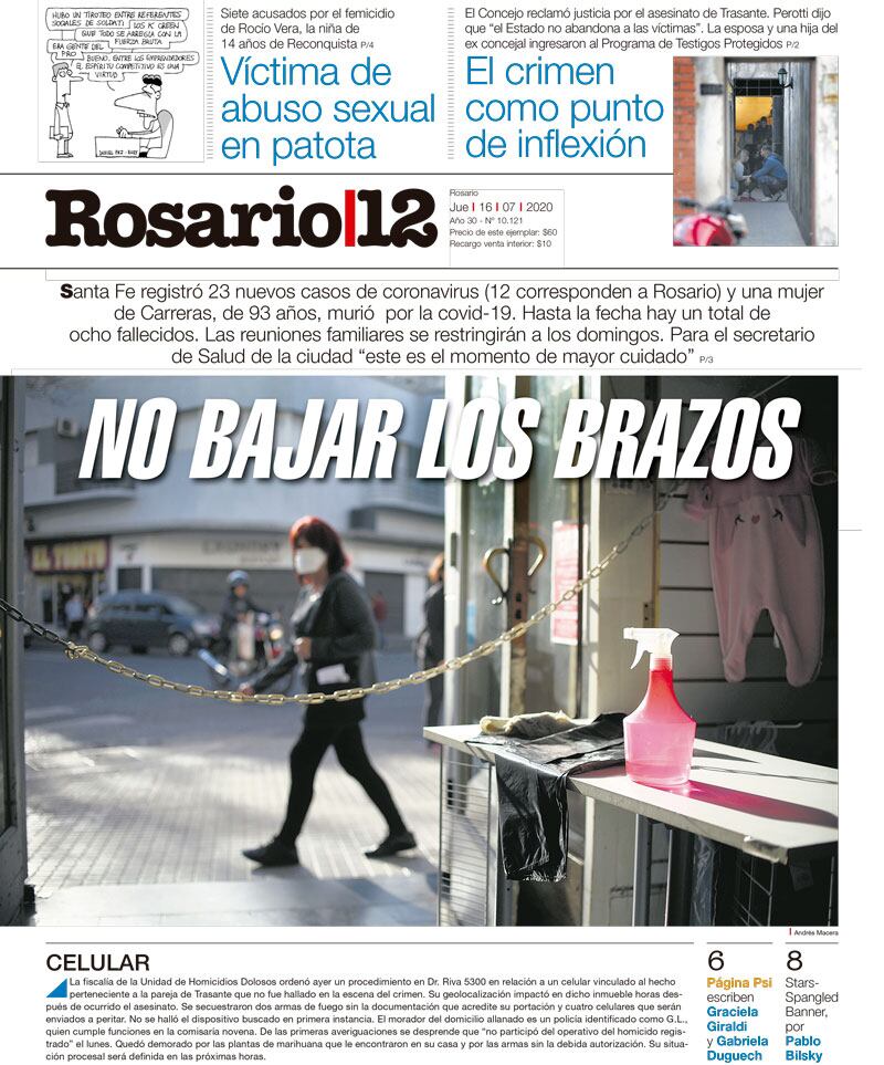 NO BAJAR LOS BRAZOS - 15/07/2020