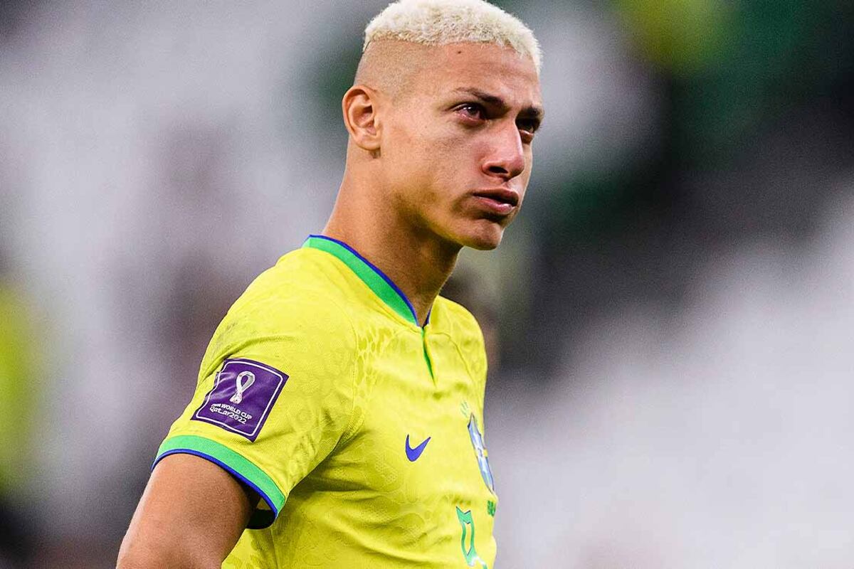 Richarlison fue el máximo goleador de Brasil en la Copa, con tres goles. (Foto: AFP)