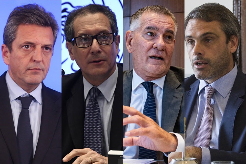 Massa, Pesce (BCRA), Castagnetto (AFIP) y Michel (Aduanas), son parte de la Unidad