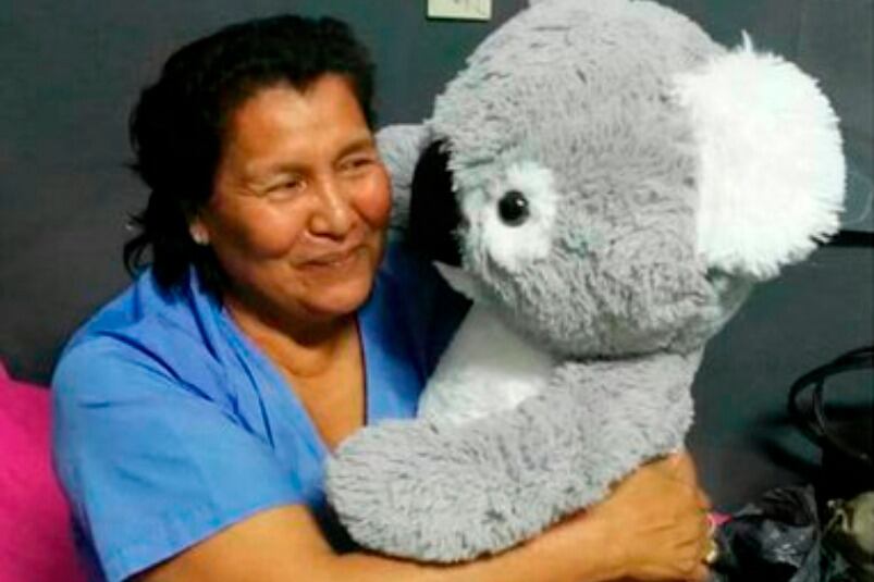 La enfermera Virginia Viravica atendía pacientes en el cuarto piso del Durand.