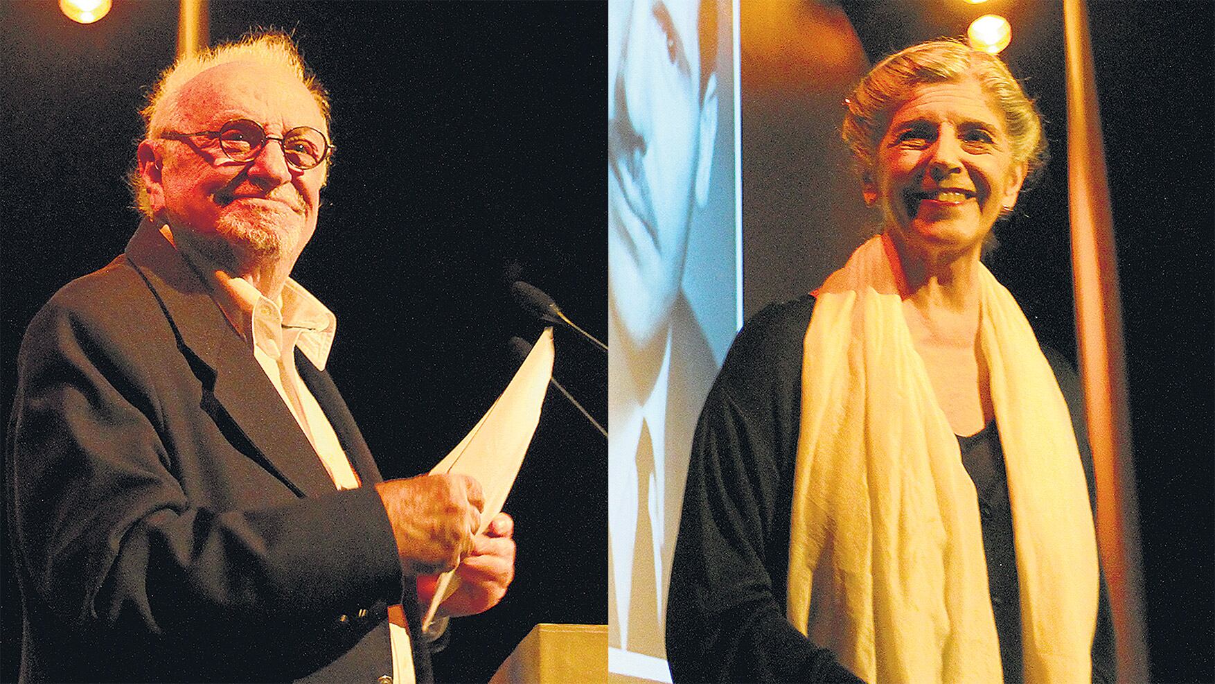 Pepe Soriano y Banegas, participantes del encuentro organizado por el Instituto Internacional del Teatro.