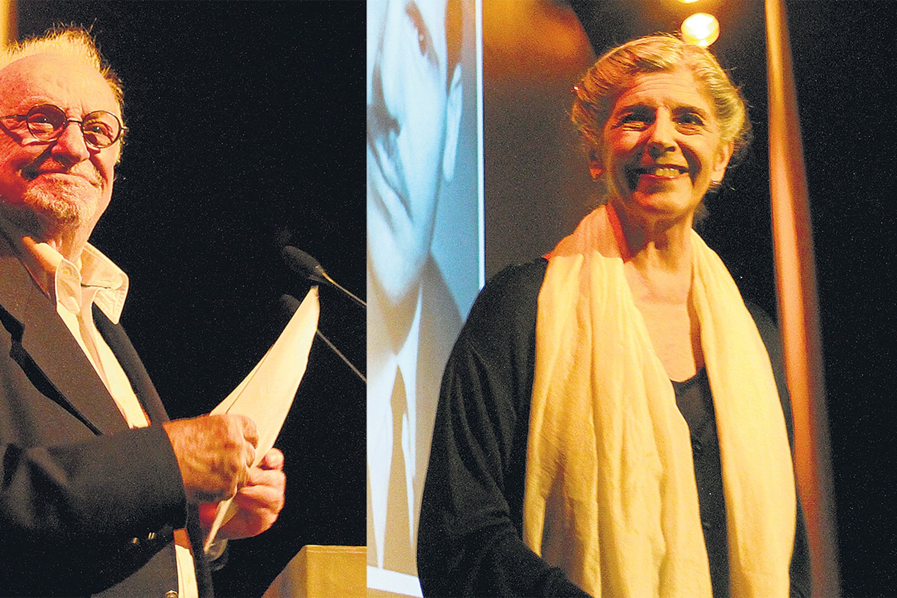 Pepe Soriano y Banegas, participantes del encuentro organizado por el Instituto Internacional del Teatro.
